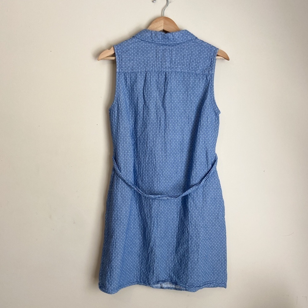 Tommy Hilfiger Blue Polka Dot Sleeveless Dress - Picture 6 of 6